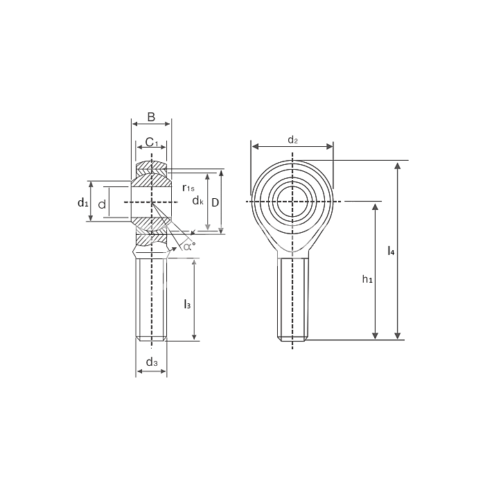 IS2582 Шарнирный наконечник TSM12C (POS12EC) ISKRA  - Вид №1