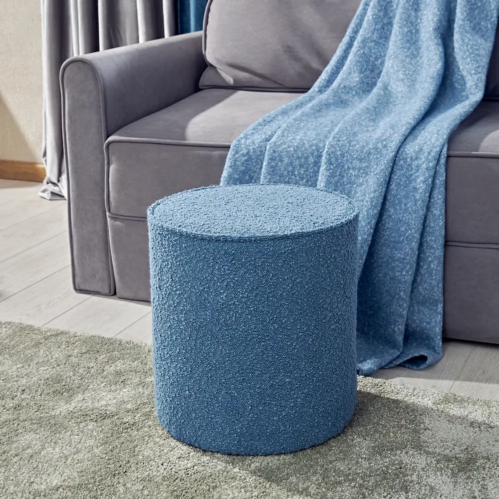 Пуф полиэстер Seasons Ольен голубой 36x36x40 см STLM-2209363