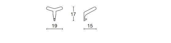 Металлическая офисная настенная вешалка Diemme ARCH-00114152 - Вид №2