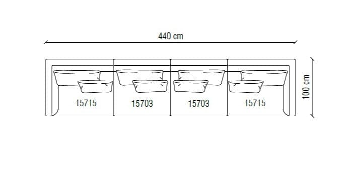 Ткань диван Frigerio Миллер ARCH-00039318 - Вид №9