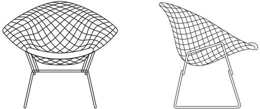 KNOLL Стальное кресло со встроенной подушкой Bertoia sun-id-1485709 - Вид №10