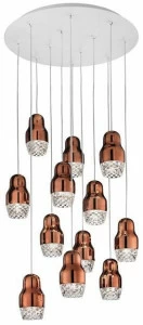 AXOLIGHT Светодиодный подвесной светильник из алюминия и стекла Fedora