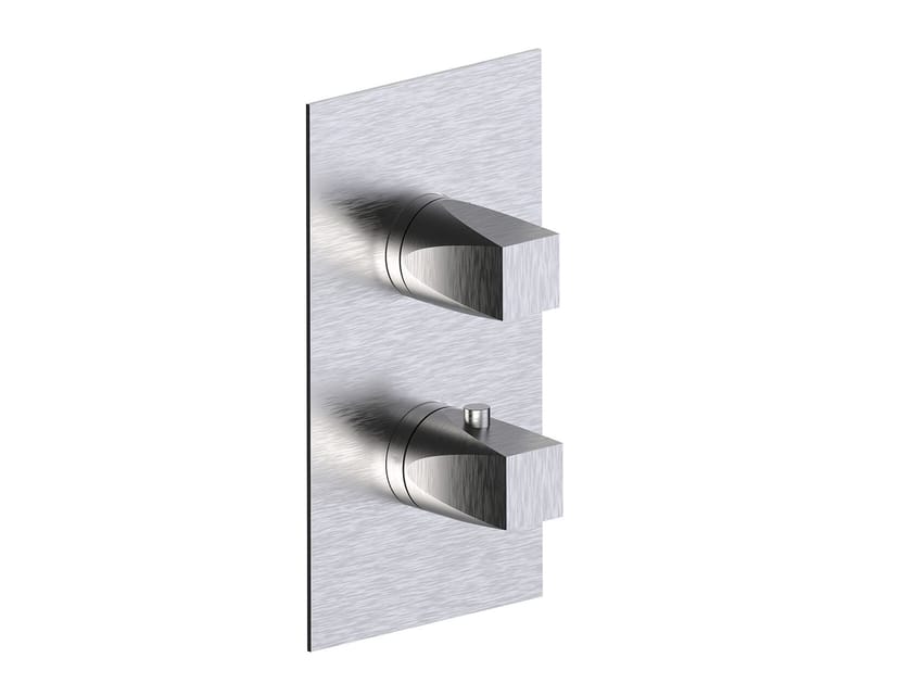 Термостатический смеситель для душа из нержавеющей стали с пластиной Rubinetterie Frattini Aline ARCH-00134177