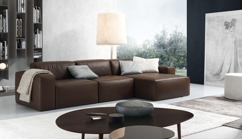 JESSE Кожаный диван с шезлонгом Daniel sun-id-1353673 - Вид №2