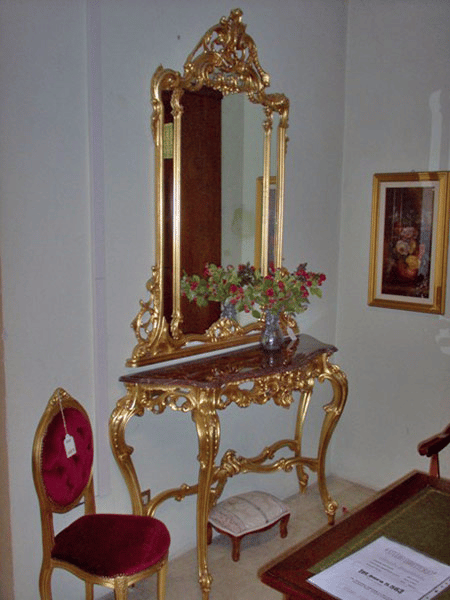 Лакированная деревянная консоль с мраморной столешницей Arvestyle проекты ARCH-00050018