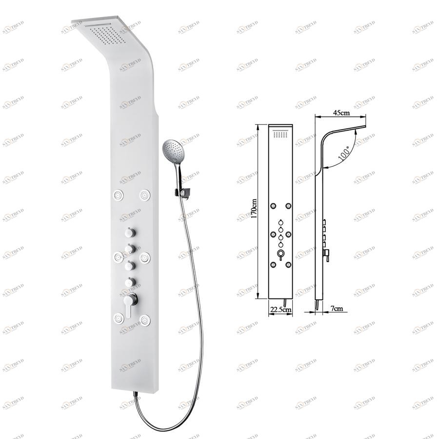 Душевая панель Alvaro Banos Valencia V2 Blanco Santreyd 