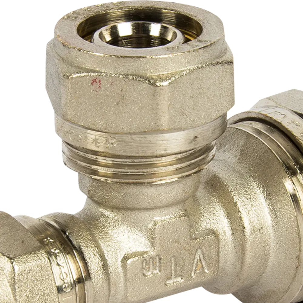 Тройник переходной Valtec 26x20x16 мм никелированная латунь VTM.331 STLM-2156264 - Вид №2