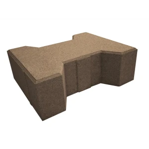Плитка тротуарная Тавр 182x157.5x70 мм цвет коричневый 85263250 STLM-2000512