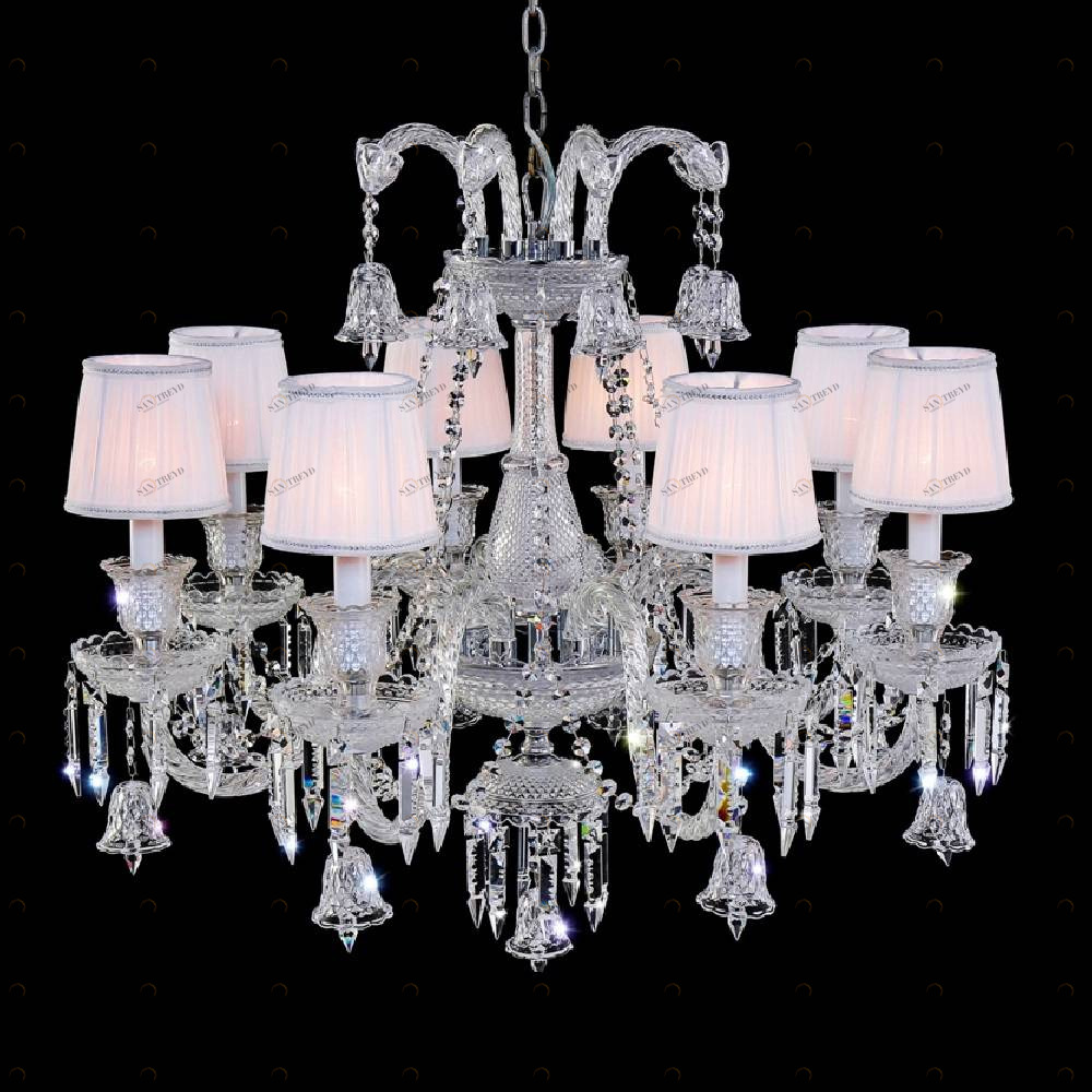 Подвесная люстра Crystal Lux Princess SP8 прозрачная CRYSTAL LUX ДИЗАЙНЕРСКИЕ, PRINCESS 059453 Прозрачный 