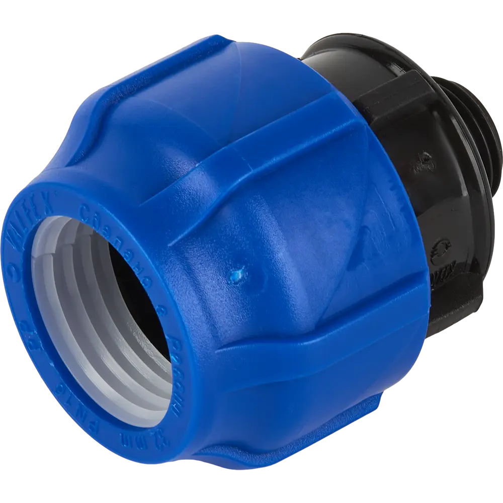 Муфта комбинированная ПНД Valfex 1/2"x32 мм НР 121001132012 STLM-2106599