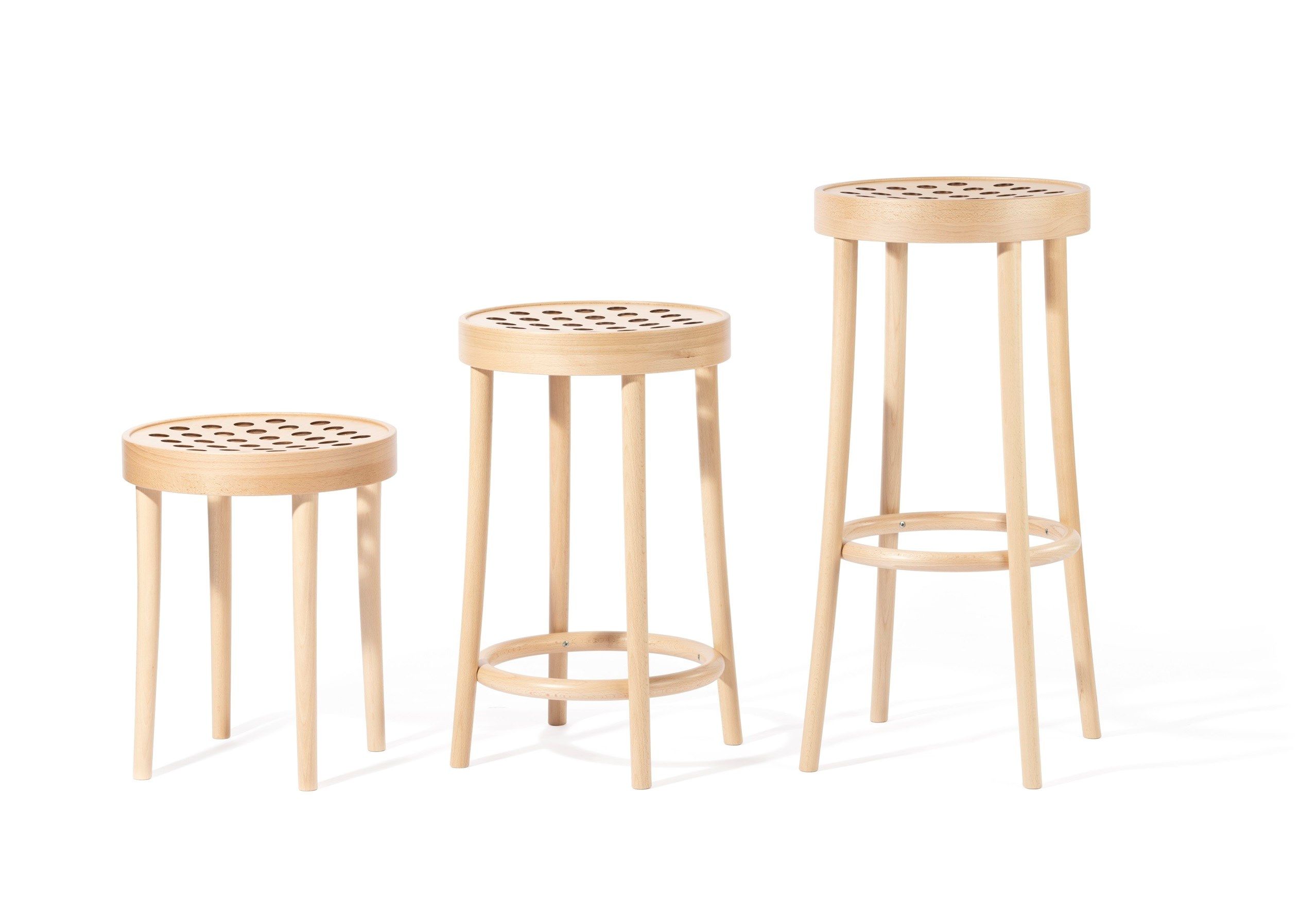 Высокий деревянный барный стул с подставкой для ног TON 822 ARCH-00090162 - Вид №16