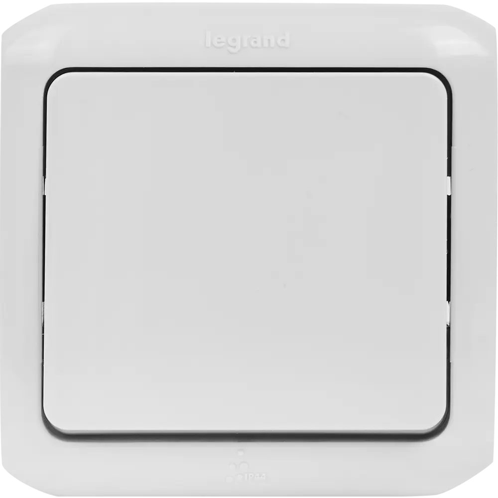 Выключатель накладной Legrand Quteo 1 клавиша цвет серый STLM-2082135 - Вид №1