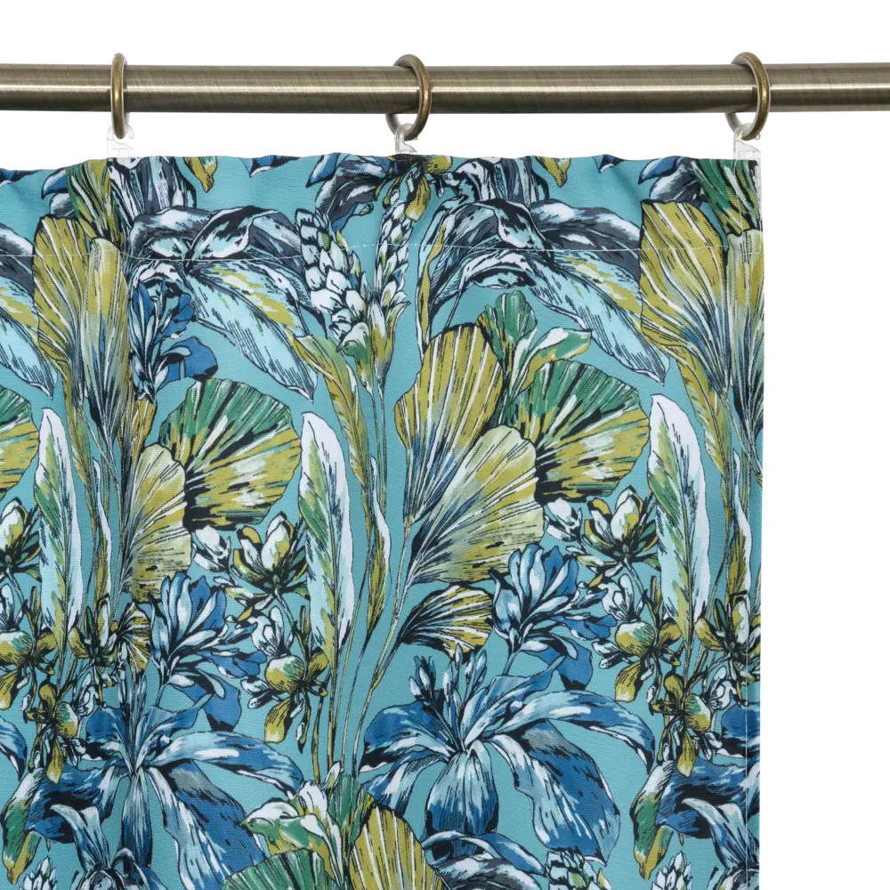 Штора на ленте «Ирисы» 140х260 см цвет зелёный SEASONS STLM-2065387 - Вид №3