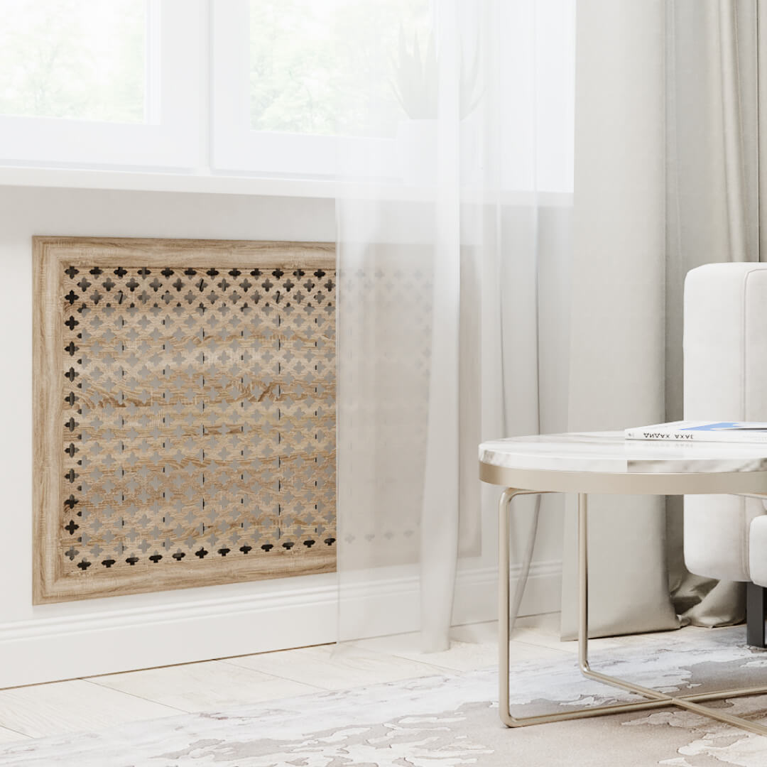 Экран для радиатора 150х60 см Готико дуб винтаж STELLA STSR-1106 Standart - Вид №1