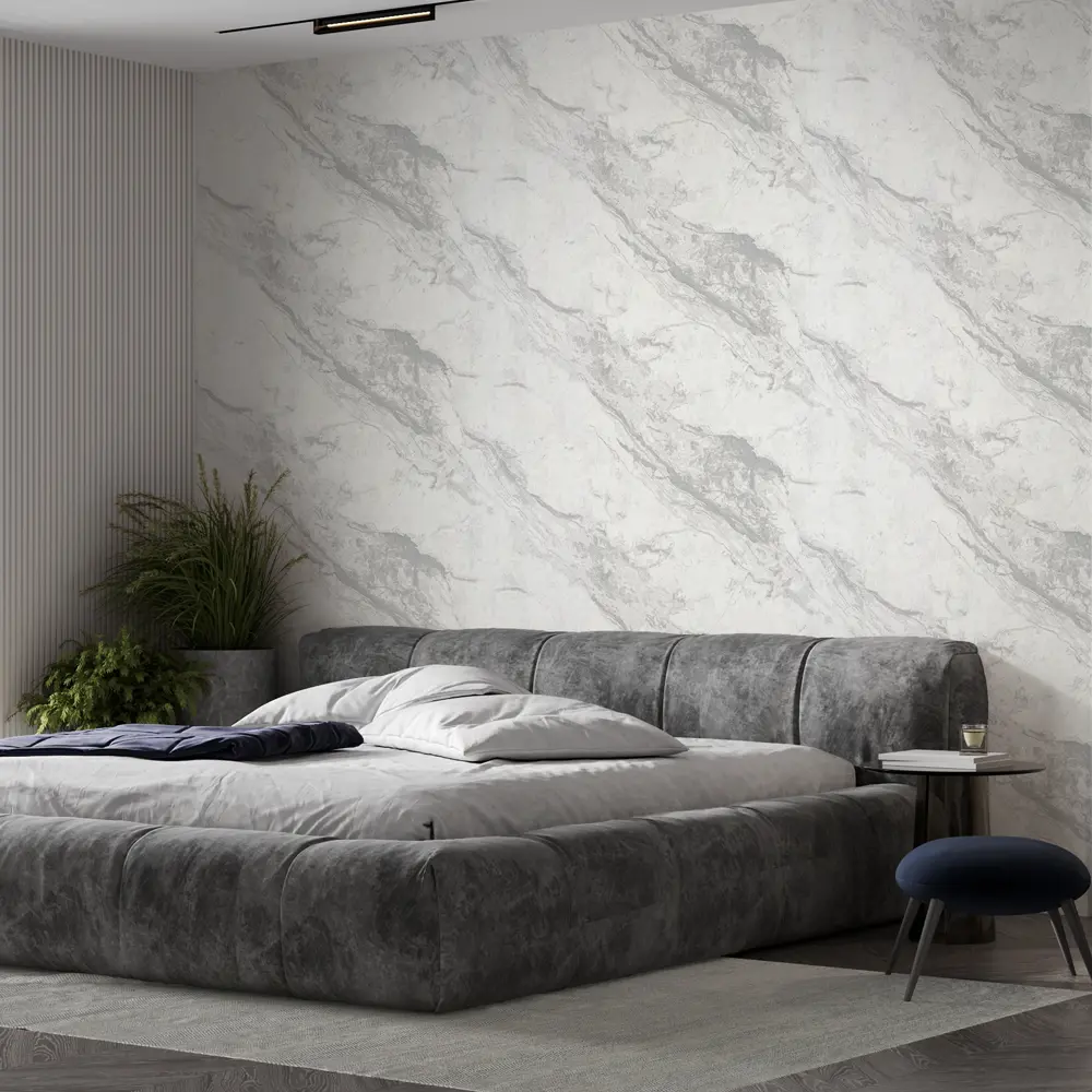 WALLDECOR Санторини - серые флизелиновые обои для стильного интерьера 89375654 STLM-0837136 - Вид №3