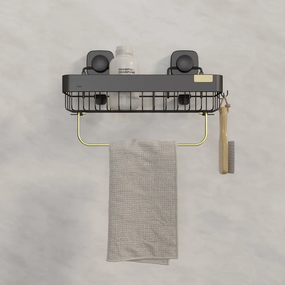 Полка для душа Iddis Soul LM004WC1Bi44 1 ярус цвет черный STLM-2114846 - Вид №4