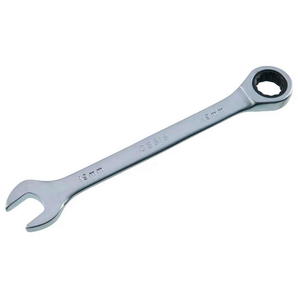 Комбинированный ключ с трещоткой Oasis 19 мм для профессионального монтажа 89428233 STLM-1563798
