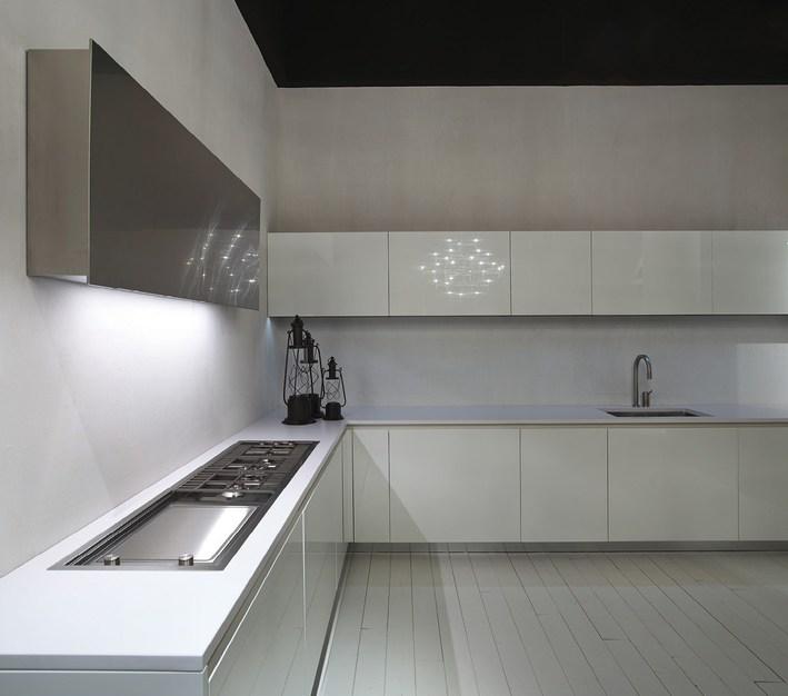 RIFRA Глянцевая белая лакированная кухня Line sun-id-1481454 - Вид №3