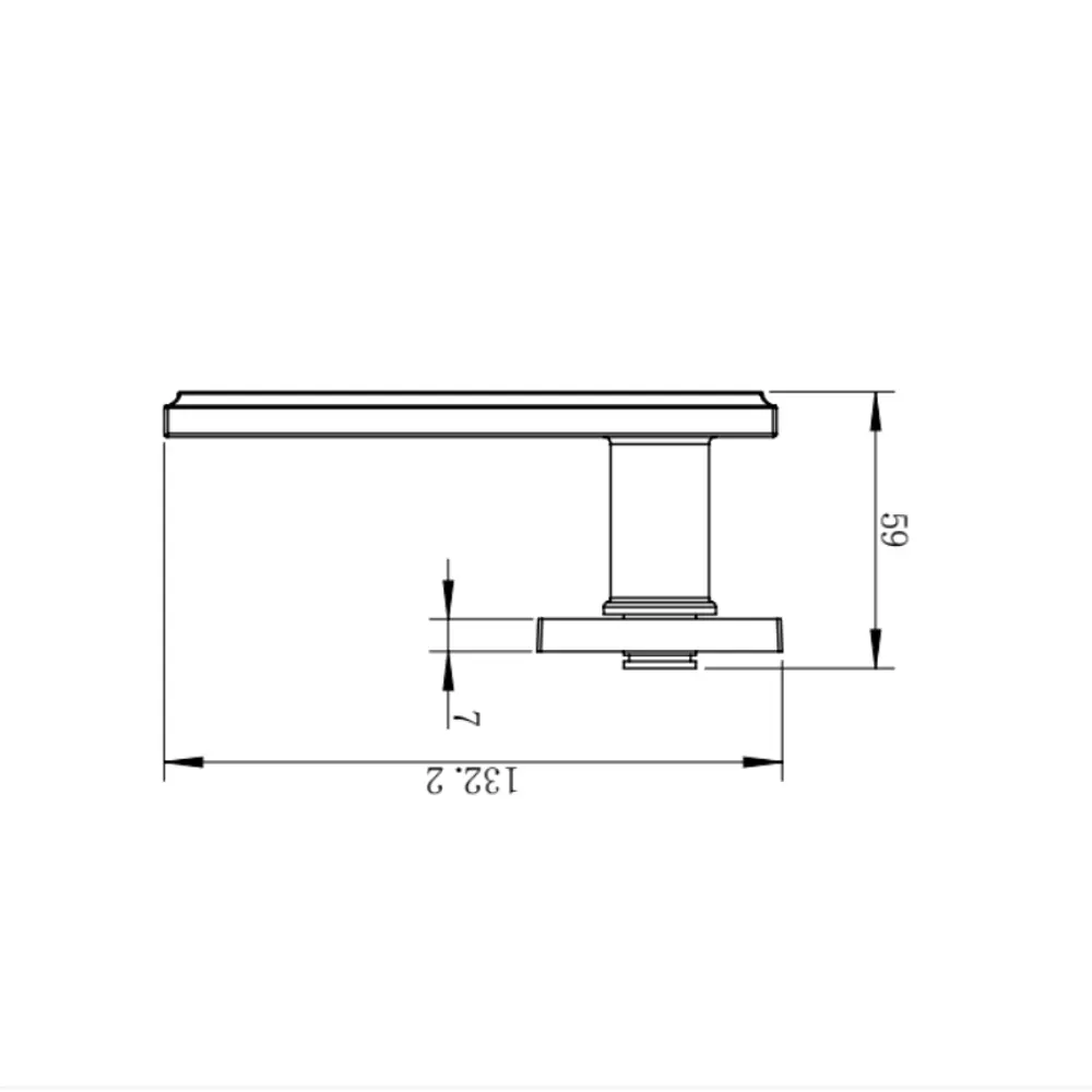 Дверная ручка на розетке KREAFORTA Двиница без запирания цвет никель STLM-2056299 - Вид №5