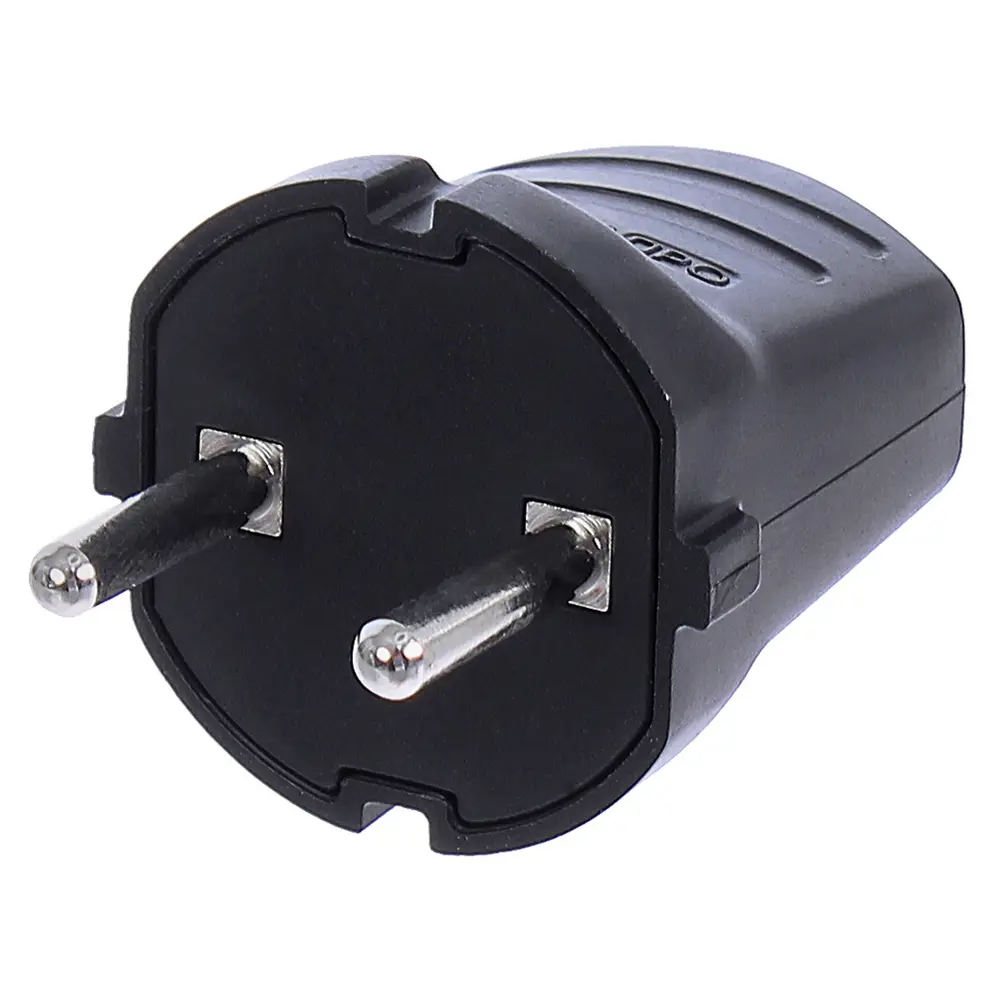 Штекер без заземления 10 А цвет чёрный Santreyd STLM-2066326