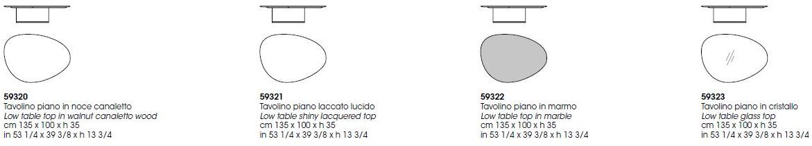 Giorgetti Журнальный столик из мрамора Galet sun-id-1480842 - Вид №3