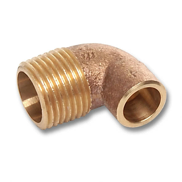 14092221 SANHA 4092G угловой переход ВП-НР, бронза 22x1 мм  - Вид №1