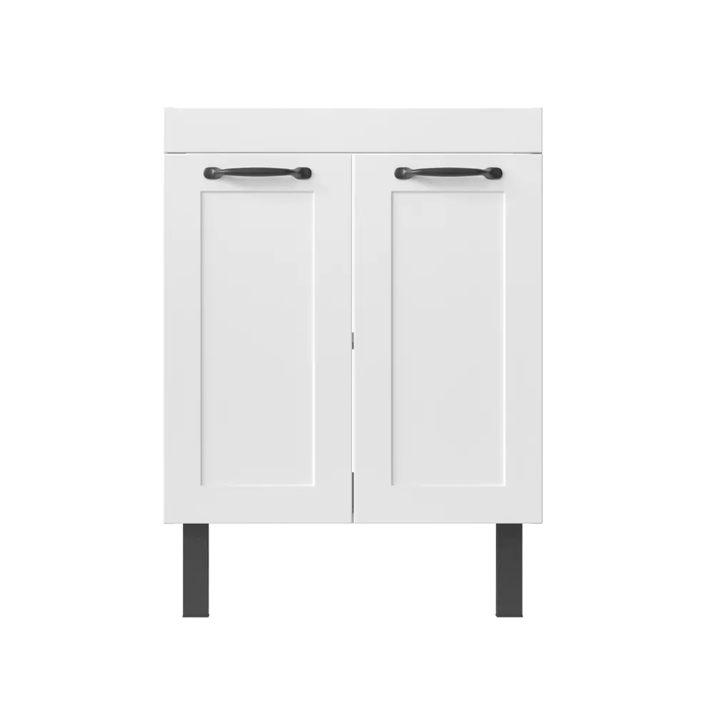 Тумба под раковину напольная Гала 60x56x47.6 см цвет белый Santreyd STLM-2128265 - Вид №1