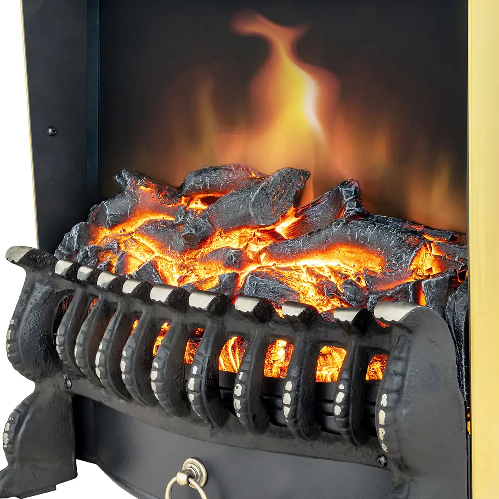 Каминокомплект Royal Flame Bergen STD SFT разборный Fobos FX Brass 1.5 кВт цвет бело-черный STLM-2019956 - Вид №1