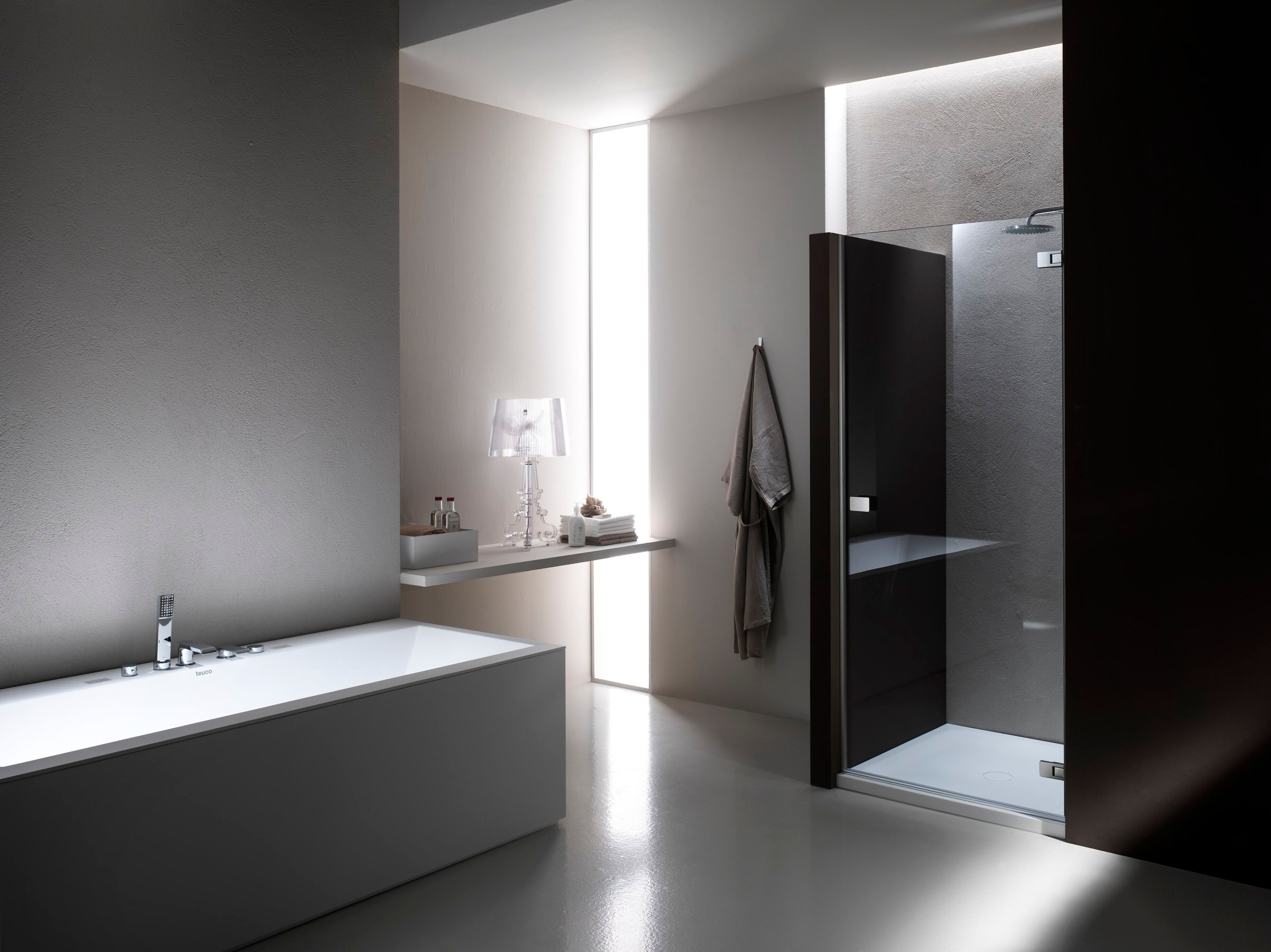 Стеклянная ниша душевая кабина с распашной дверью Provex Industrie X-Line ARCH-00040503 - Вид №1