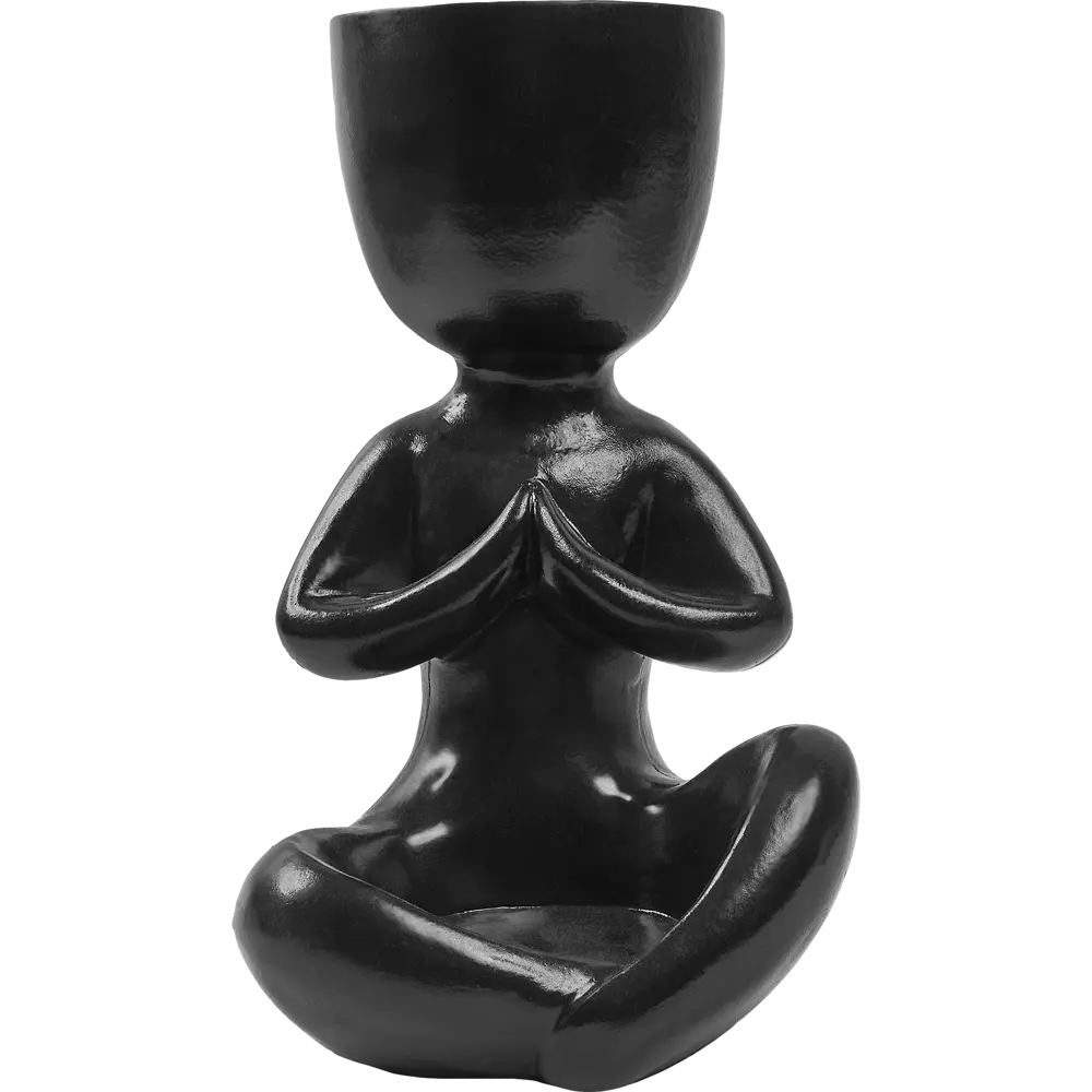 Ваза для цветов Йог гипс черный Santreyd STLM-2132329