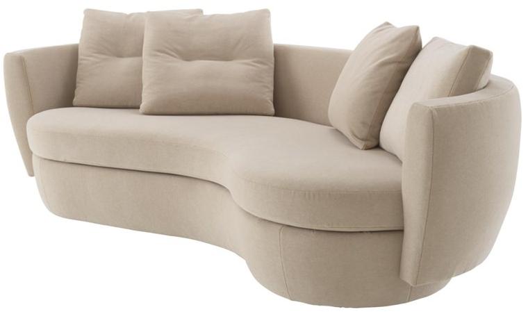 Ligne Roset Изогнутый 3-местный тканевый диван Ipanema 18020705 - Вид №1