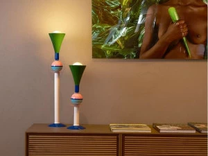 SLIDE Настольная лампа с отраженным светом из алюминия Carmen