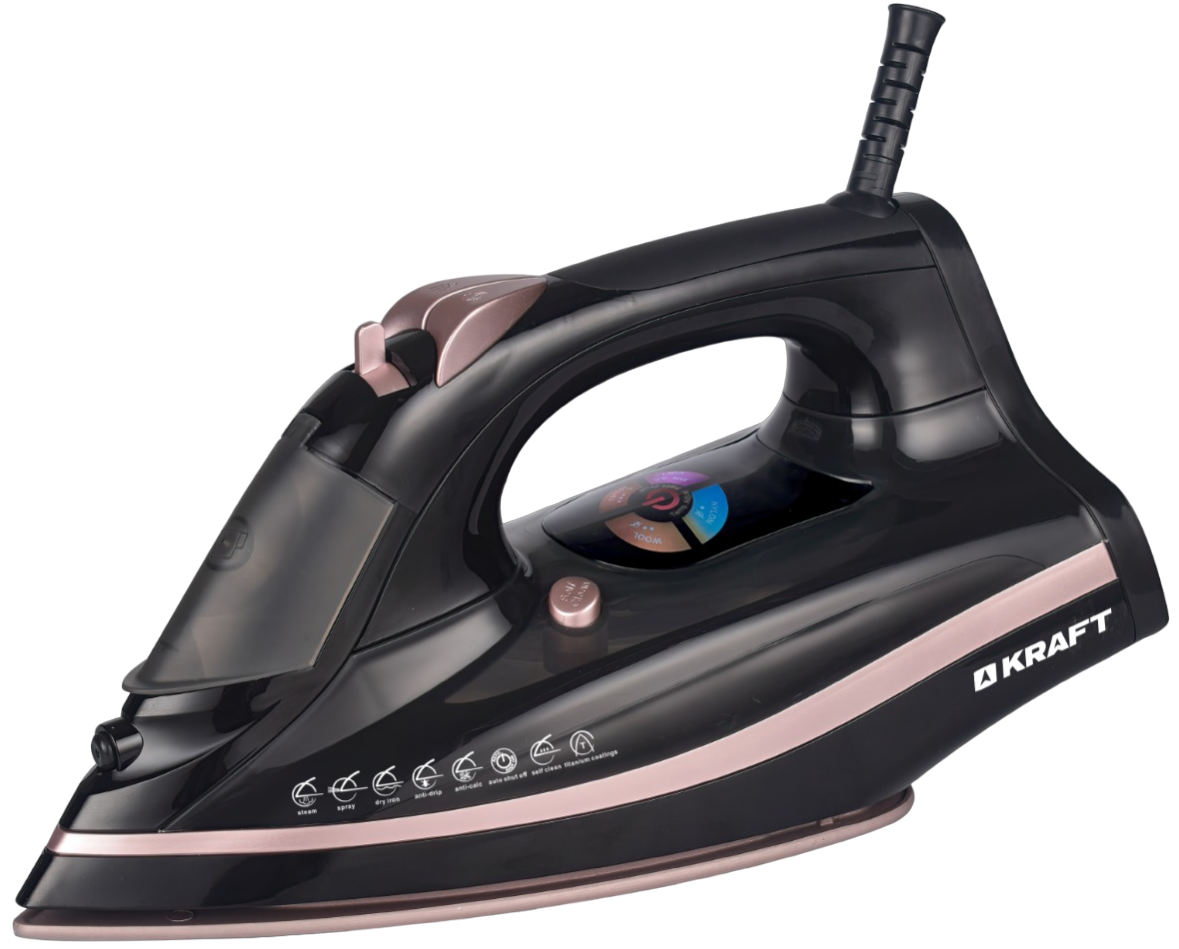 9076997 Утюг Kraft KF-CI2801AE черный STDN-0050756 - Вид №4