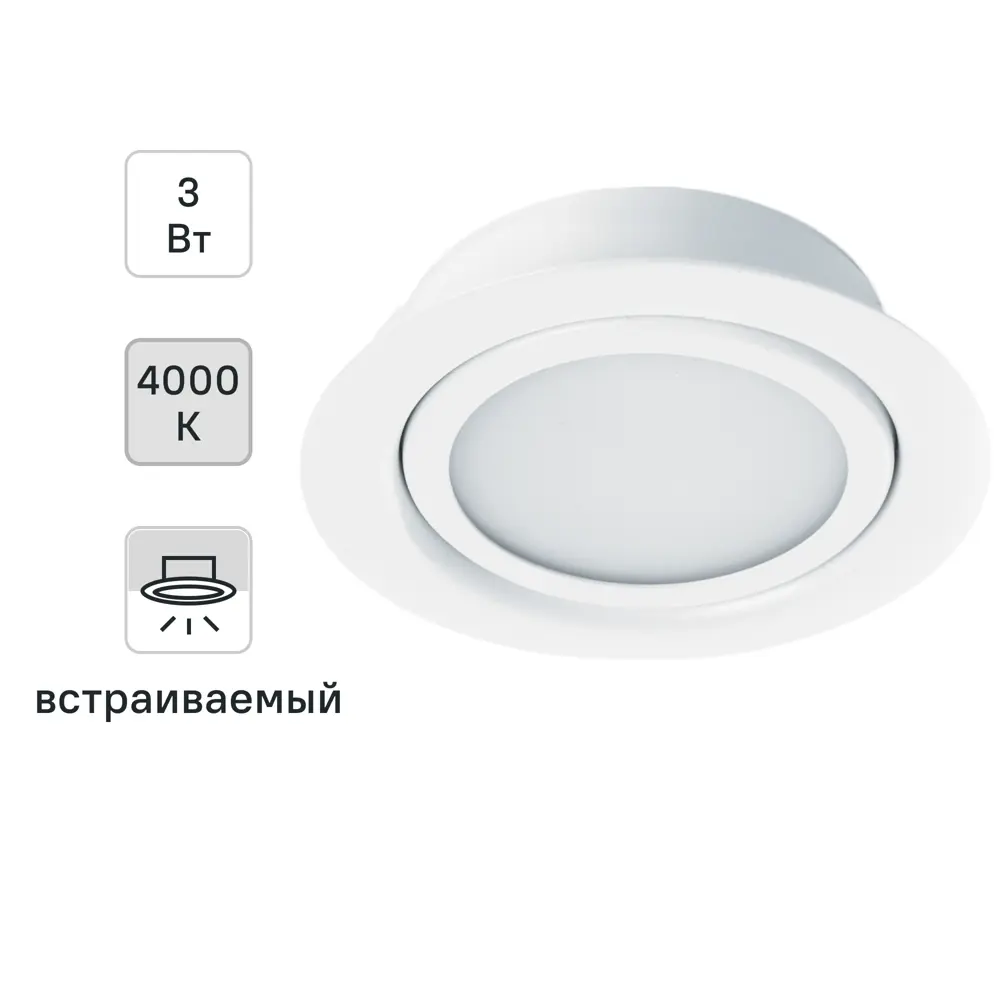 Santreyd LN7 — встраиваемый светодиодный спот для точечного освещения 85499861 STLM-1504799