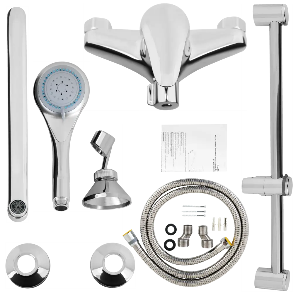 Смеситель для ванны и душа Люкс однорычажный цвет хром Santreyd STLM-2138385 - Вид №5