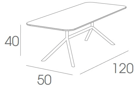 FueraDentro Прямоугольный журнальный столик из стали Shell Ssl - Вид №5