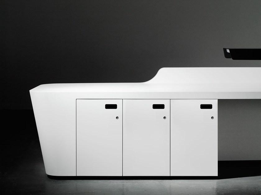 Isomi Стойка администратора для модульного офиса из твердой поверхности Mono sun-id-1428660 - Вид №1