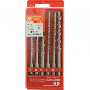 51983 Калибр Набор буров Калибр НБ-6 (арт.130960)
