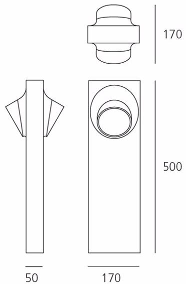 Artemide Светодиодный столбик из литого алюминия Ciclope sun-id-1465749 - Вид №3