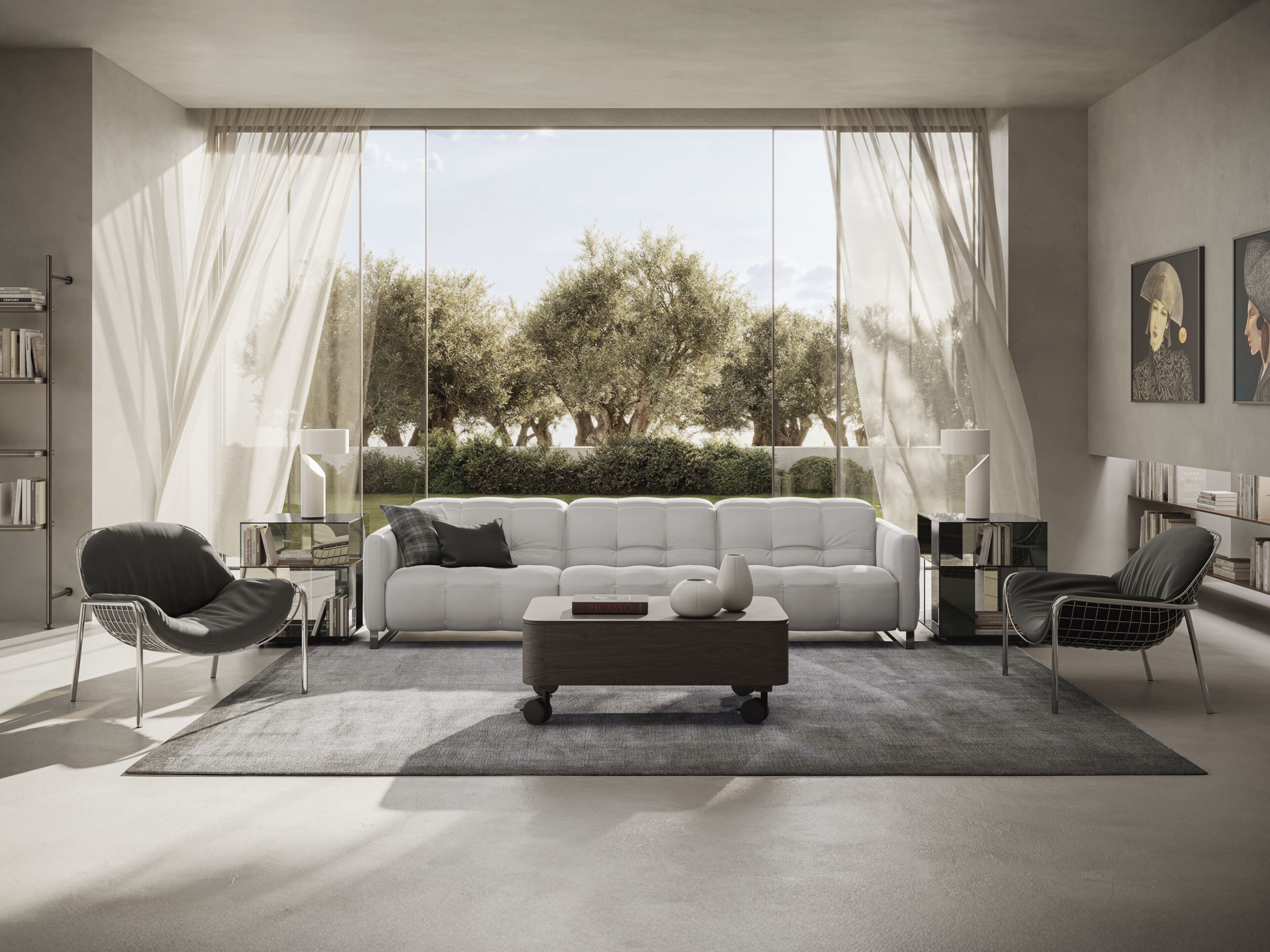 Кожаный диван с электроприводом на 2 места Natuzzi Italia Philo ARCH-00047436 - Вид №10