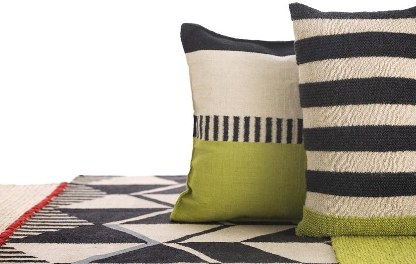 GAN Прямоугольный шерстяной коврик ручной работы с геометрическими мотивами Rustic chic sun-id-1470521 - Вид №2