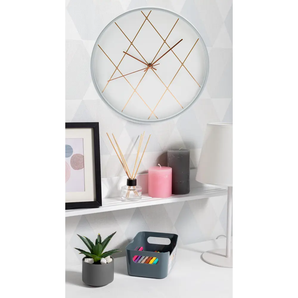 Часы настенные «Ромбы в белом» 30 см Santreyd STLM-2202971 - Вид №5