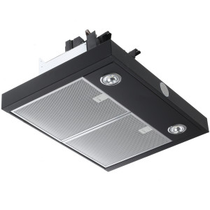 1106570 Вытяжка каминная Jetair TOUCH BL/A/60 черный/серый