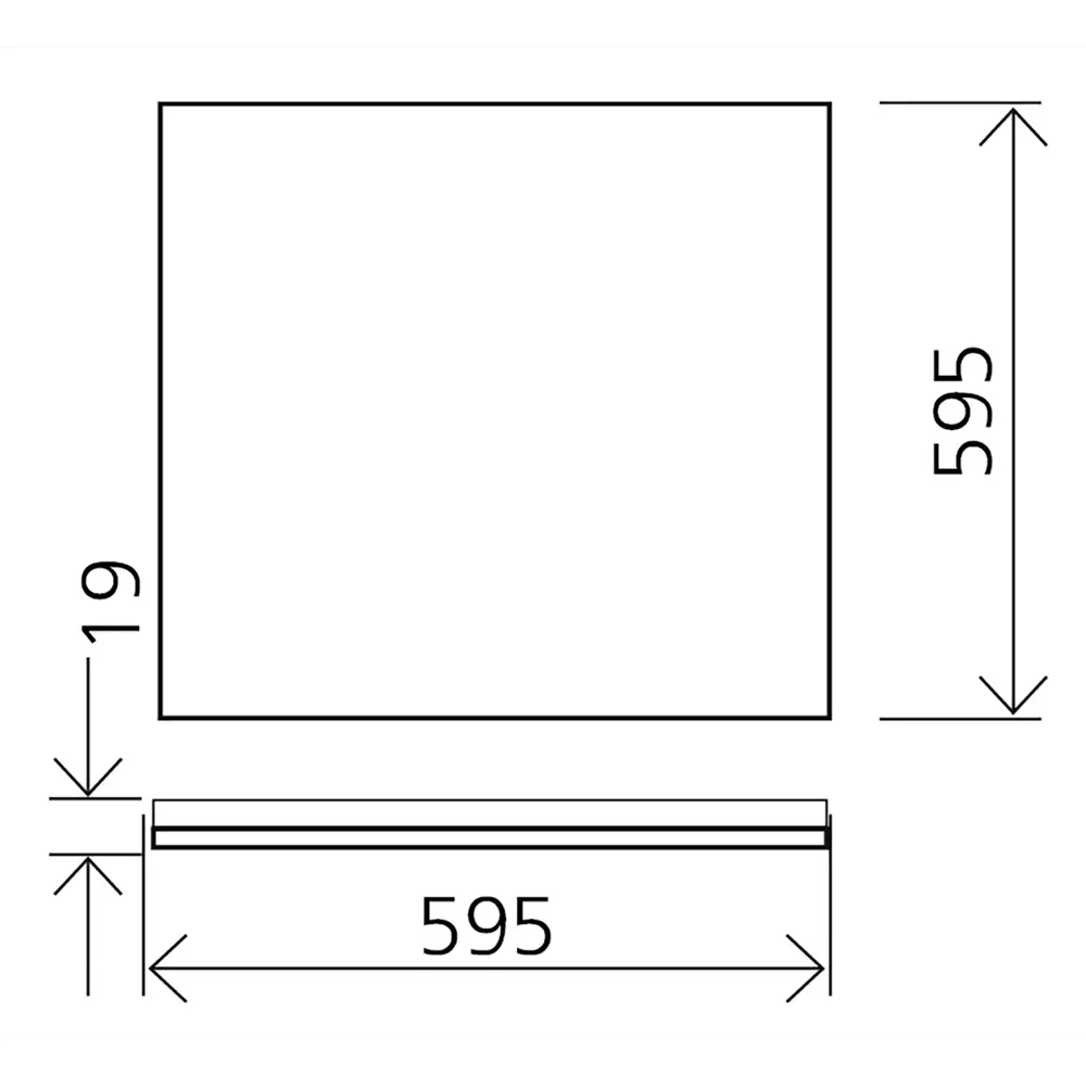 Панель светодиодная UniMatEMC 595x595 мм опал 36 Вт 4500 К Santreyd STLM-2077468 - Вид №5