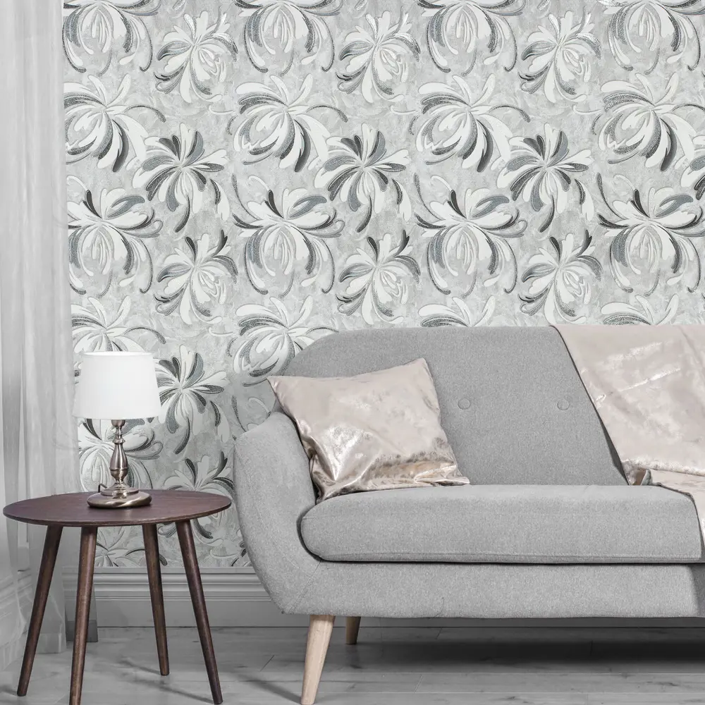 Обои флизелиновые Искра серые 1.06х10 м 0342-22 Santreyd STLM-2054068 - Вид №3