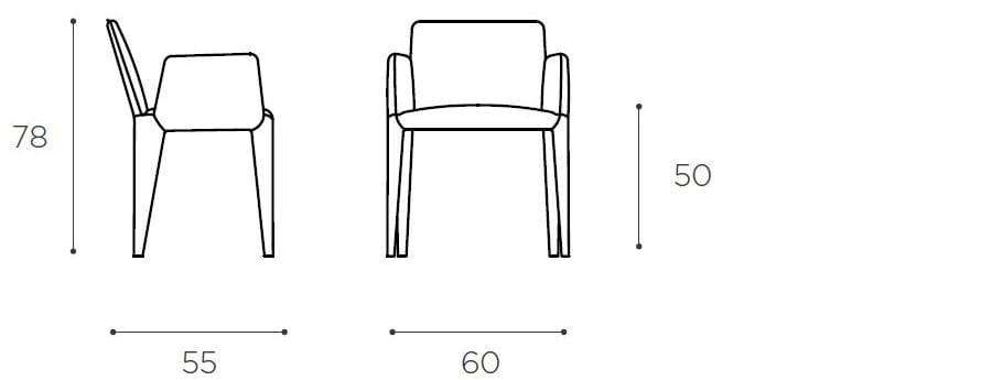 Бархатное кресло с подлокотниками EPÒNIMO Nova ARCH-00146389 - Вид №5