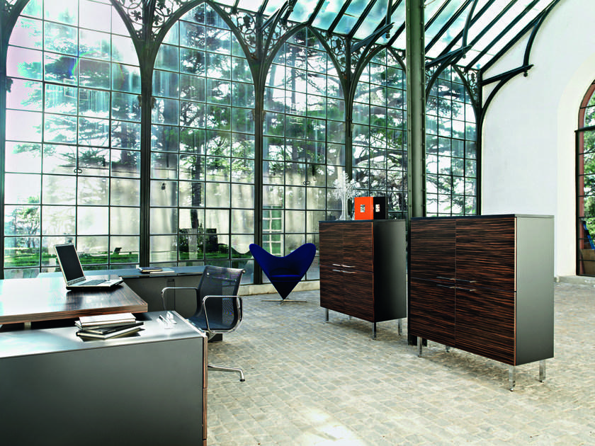 Sinetica Модульная деревянная тумба для офиса с распашными дверцами sun-id-1392807 - Вид №3