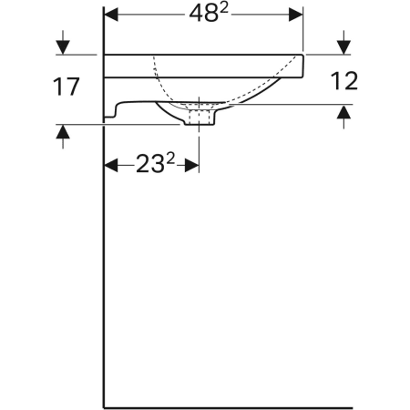500.620.01.2 Раковина Geberit Acanto Geberit  - Вид №4
