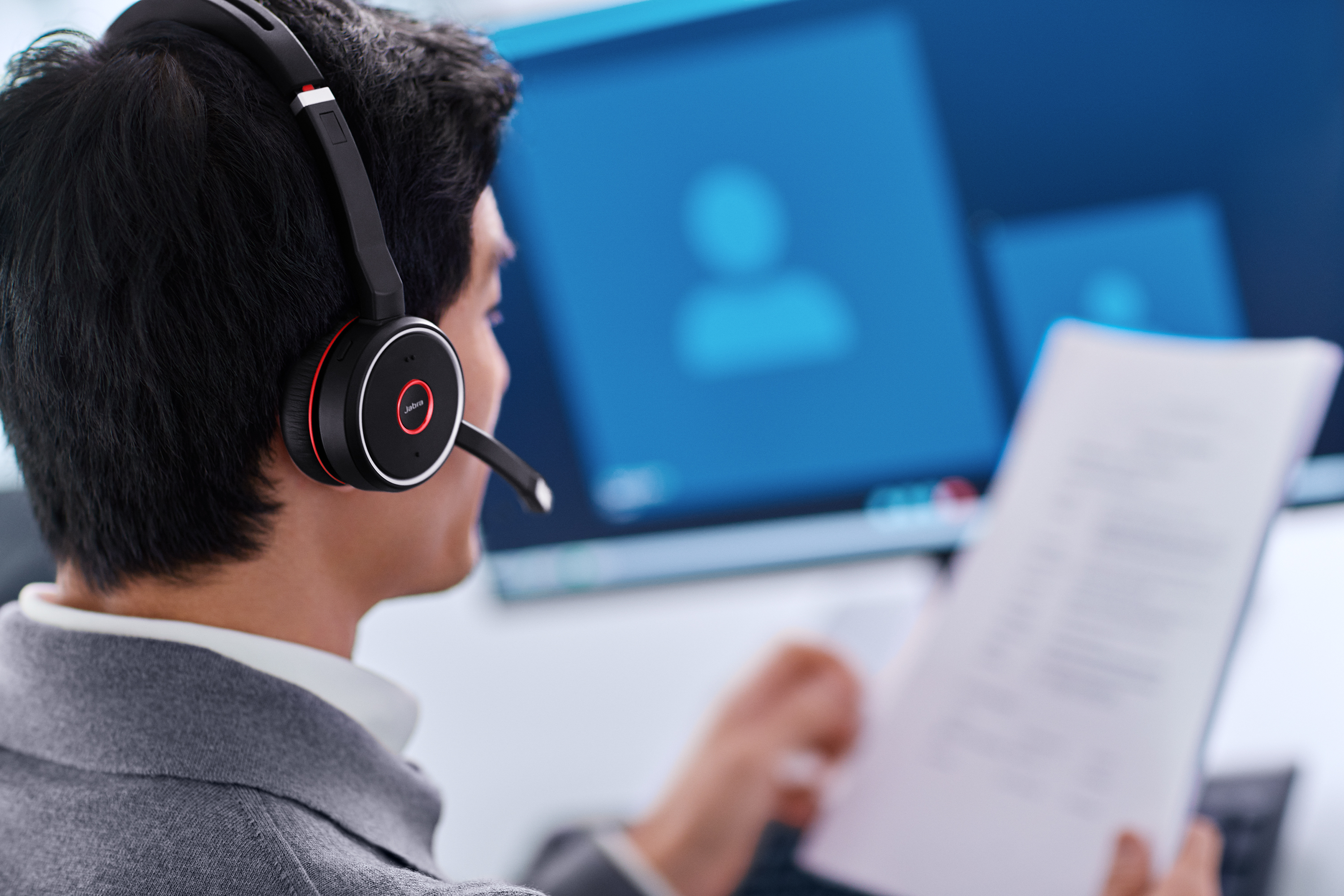 7599-838-199 evolve 75 stereo uc, charging stand & link 370 Jabra Santreyd  - Вид №25