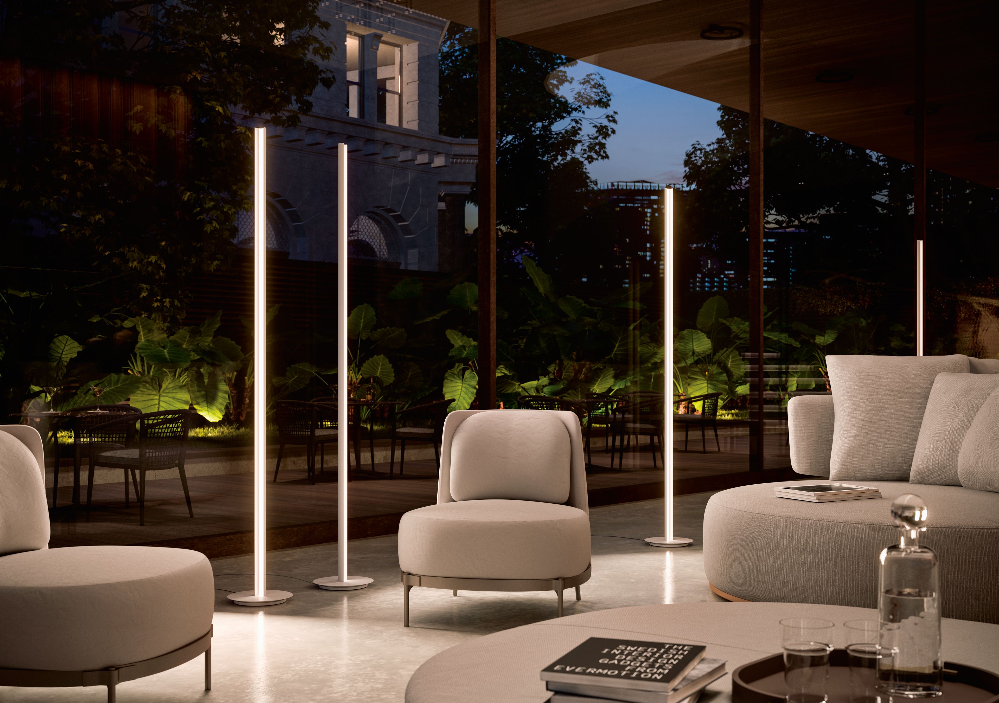 Алюминиевый светодиодный торшер Linea Light Group Halfpipe ARCH-00029099 - Вид №1